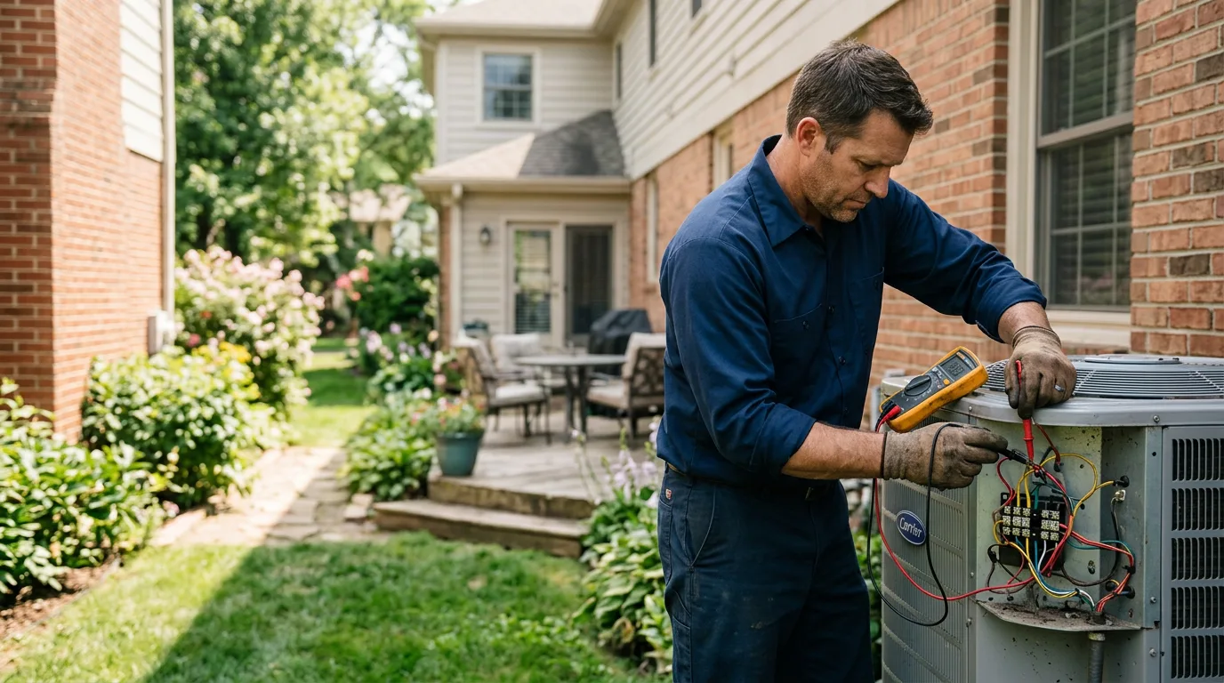 HVAC technician working near Klamath, CA